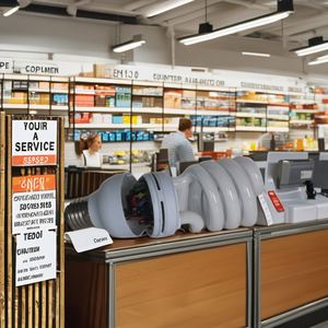 Ampoule fluorescente E27 CFL à demi-spirale, produit à économie d'énergie - Product Image 4