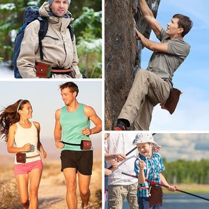 Outdoor Foraging Bag Fruit Picking Waist Mounted Storage Bag Travel Camping Use Army Green Khaki Brown - Product Image 3