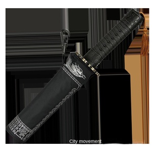 <span class=keywords><strong>Parapluie</strong></span> créatif personnalisé résistant au vent avec poignées uniques <span class=keywords><strong>Parapluie</strong></span> épée de samouraï japonais automatique - Product Image 3