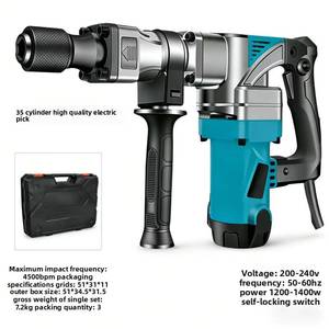 <span class=keywords><strong>Marteau</strong></span>-<span class=keywords><strong>piqueur</strong></span> <span class=keywords><strong>électrique</strong></span> portatif robuste Steeltreks Tools 2000W, résistant à la chaleur, pour la démolition industrielle et le bris de murs - Product Image 4