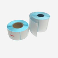 Label Stiker Perekat Dua Lapis Kustom Terlaris, Kertas Roll Thermal Barcode untuk Penggunaan Karton Logistik
