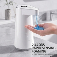 Distributeur de savon électrique automatique mural portable, alimentation par batterie USB, capteur sans contact pour usage domestique, hôtelier et extérieur