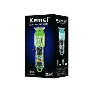 เครื่องตัดผมแบบชาร์จไฟได้ระดับมืออาชีพ Kemei KM-1133 ปัตตาเลี่ยนตัดผมสำหรับร้านตัดผม ฝาครอบใส - Product Image 6