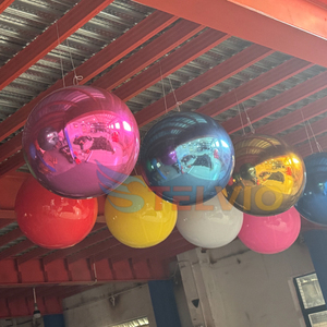 <span class=keywords><strong>Esferas</strong></span> <span class=keywords><strong>gigantes</strong></span> Bola de espejo colgante globo de espejo inflable <span class=keywords><strong>para</strong></span> decoración de Navidad fiesta publicidad comercial centro comercial - Product Image 2