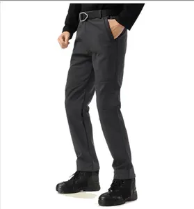 DFP022冬季软壳修身弹性保暖裤，带3D切割膝盖动作自由伸缩制服