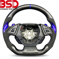 Volant de course personnalisé haut de gamme en fibre de carbone pour Corvette C7 Stingray Coupé 2014-2019 Chevrolet Camaro SS ZR1 ZL1 Z06