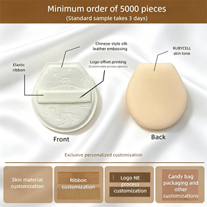 Éponge de maquillage Super Douce RubyCell en forme de goutte d'eau - Éponge de maquillage écologique anti-agglomération pour usage <span class=keywords><strong>sec</strong></span>/humide (OEM/ODM) - Product Image 2