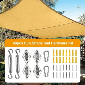 Toldo rectangular triangular de protección solar Anti-UV HDPE personalizado, tela de vela parasol <span class=keywords><strong>para</strong></span> patio al aire libre, pérgola - Product Image 4