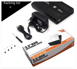 <span class=keywords><strong>Caja</strong></span> de <span class=keywords><strong>disco</strong></span> <span class=keywords><strong>duro</strong></span> de metal plateado y negro de <span class=keywords><strong>3</strong></span>,<span class=keywords><strong>5</strong></span> pulgadas, carcasa externa Usb <span class=keywords><strong>3</strong></span>,0 Plug and Play, controlador de carcasa metálica gratis, supervelocidad - Product Image 5