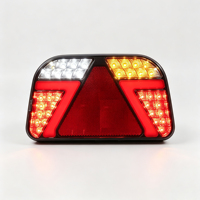Feu arrière combiné à LED pour camion et remorque, feu stop à LED, feu arrière avec réflecteur, 12-24V, feu de position arrière