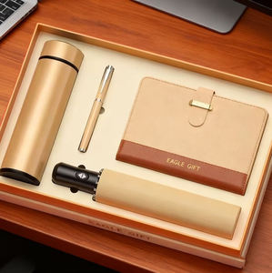 Coffrets Cadeaux de Luxe, Ensemble Cadeau d'Affaires, Parapluie Automatique, Thermos avec Logo, Bloc-Notes A5, Stylo, Activités Promotionnelles, Impression UV - Product Image 4
