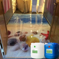 Produits de revêtement de sol en béton époxy, peinture époxy 3D pour sols, autocollants pour sols
