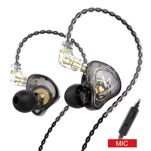 Écouteurs intra-auriculaires Mic TRN MT1 HIFI, écouteurs de monitoring DJ, écouteurs dynamiques sportifs à réduction de bruit, casque IEM <span class=keywords><strong>KZ</strong></span> EDX ZSTX <span class=keywords><strong>ED9</strong></span> - Product Image 2