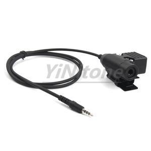 Casque sport à conduction osseuse 7,1 mm, écouteur radio, <span class=keywords><strong>talkie</strong></span>-<span class=keywords><strong>walkie</strong></span>, micro, adaptateur jack 3,5 mm, U94 PTT pour <span class=keywords><strong>iPhone</strong></span>, Samsung, HTC - Product Image 3