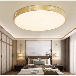 โคมไฟเพดาน LED ทรงกลมบางเฉียบ ทำจากทองแดงทั้งหมด สไตล์จีนใหม่ สำหรับห้องนอน ห้องรับประทานอาหาร ห้องนั่งเล่น ทางเดิน โถงทางเดิน - Product Image 1