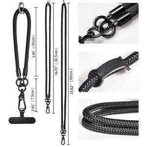 Cordon de téléphone portable réglable personnalisé en polyester, cordon rond pour appareil photo, sangle de cou transversale, cordon de téléphone avec logo - Product Image 6