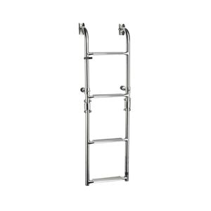 Échelle de bateau en acier inoxydable 2+2 pliable pour la modernisation et la mise à niveau des équipements marins - Product Image 4