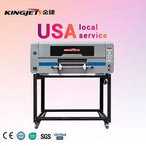 Impresora A3 DTF UV de 30cm, todo en uno, rollo de impresión de gran formato y máquina de impresión de doble cabezal 2 en 1 de 17"