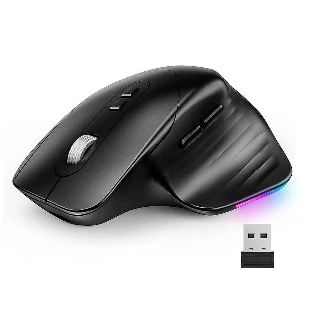 Seenda Rechargeable Wireless Mouse Automatic Mouse Mover Device with ON/Off Switch Prevent Computer Entering Sleep Jiggler Mouse