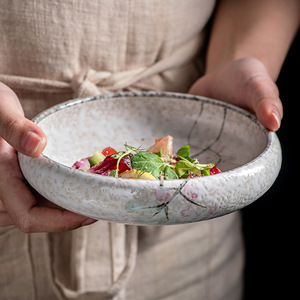 Harmony High Quality Wholesale Round Dinner Deep Serving Ceramic Chinaware Japanese Sushi <strong>Dishes</strong> - Product Image 1