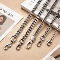Chaîne en laiton O-Chain, Chaîne carrée en aluminium, Chaîne torsadée serpent, Chaîne lanterne, Chaîne en cuir pour accessoires de maroquinerie