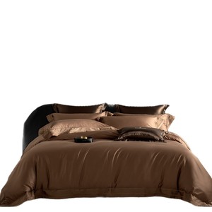 Housse de couette en dentelle double creuse de luxe légère de style italien en coton 100TC 100 super fins pour toutes les saisons - Product Image 5