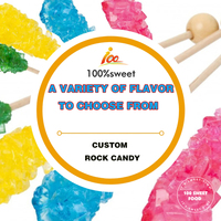 Sweets OEM/OEM Private Label Manufacturing Yellow Rock Candy Sugar Sticks - Fruit Flavor