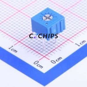 ตัวต้านทาน/โพเทนชิโอมิเตอร์แบบปรับได้สำหรับ3362P-1-500LF ผ่านชิ้นส่วนรู (THT)-3P, ตัวต้านทาน7x6.6มม. 50Ohm 10% 500mW 100ppm/℃ - Product Image 1