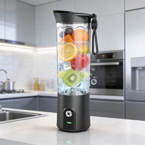 Licuadora Portátil de Alta Resistencia con Batería de 2000 mAh, Modo Turbo para Triturar Hielo, 550 ml, Alimentada por USB, para Hacer Smoothies, Inalámbrica de Alta Capacidad - Product Image 6