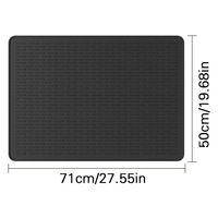 Tapis d'égouttage de vaisselle en silicone extra-large pour four, protection antidérapante, isolation de poêle à induction moderne