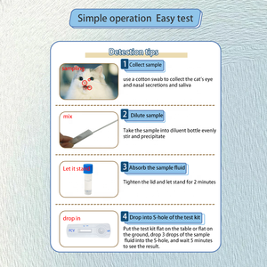 घरेलू उपयोग के लिए एमआर फेलाइन कैलिविवायरस (एफसीवी) एंटीजन रैपिड टेस्ट किट-घर के उपयोग के लिए आसान संचालन सुरक्षित और विश्वसनीय पशु चिकित्सा उपकरण - Product Image 4