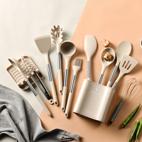 Ensemble d'ustensiles de cuisine en silicone pour la pâtisserie domestique, 11 pièces