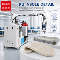 Machine à mousser PU basse pression Bujatti pour la production de semelles intérieures de chaussures en polyuréthane