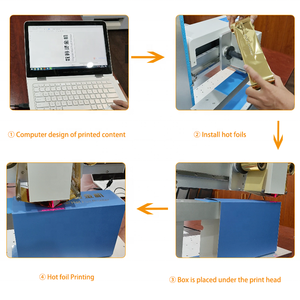 Bolsa de embalaje Bolsa de compras Máquina de estampado en caliente AMD8025D Bolsas de regalo de papel Impresora de lámina digital - Product Image 3