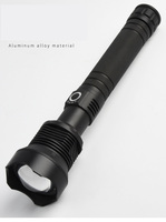 Lampe torche LED TG-SD190 TOACH P70 étanche, rechargeable par USB, avec zoom télescopique et affichage de la puissance