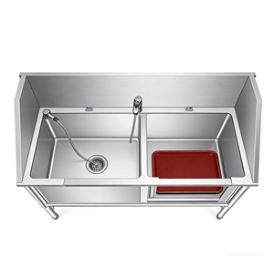 <span class=keywords><strong>Bañera</strong></span> de Acero Inoxidable para Baño y Aseo de Perros y Gatos, Piscina de SPA para Mascotas - Product Image 2