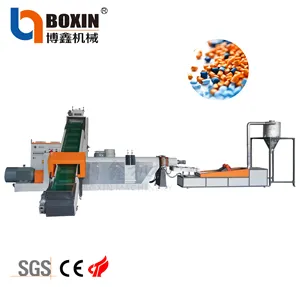 Mesin pelletizer tahap ganda efektif BOXIN mesin pelletizer jalur cuci granulator film PP PE