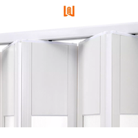 Porte pliante en PVC design moderne Moustiquaire en plastique avec prix Porte vitrée pour chambre extérieure Salle de bain Villa Application scolaire