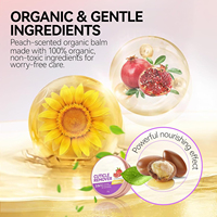 Crème de soin des cuticules 20g avec logo personnalisé, pot en aluminium rose doré, baume réparateur des cuticules, traitement hydratant à l'huile