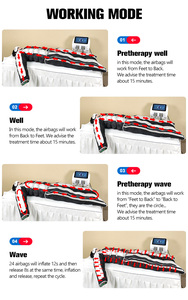 3 in 1 Pressotherapy Lymphatic Drainage <b>Machine</b> Air Pressure Slimming Suit Detox Body <b>Massage</b> for Beauty Center - Product Image 5