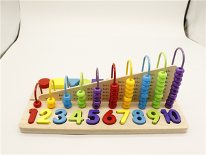 Jouet éducatif intelligent <span class=keywords><strong>Boulier</strong></span> <span class=keywords><strong>en</strong></span> <span class=keywords><strong>bois</strong></span> perles Montessori <span class=keywords><strong>pour</strong></span> bébé <span class=keywords><strong>pour</strong></span> enfants unisexes âgés de 2 à 4 ans 5 à 7 ans Math comptage amusant! - Product Image 6