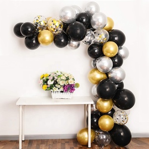 Hawin ensemble guirlande <span class=keywords><strong>de</strong></span> ballons <span class=keywords><strong>noir</strong></span> et or fête <span class=keywords><strong>de</strong></span> mariage fête <span class=keywords><strong>de</strong></span> remise <span class=keywords><strong>de</strong></span> diplôme <span class=keywords><strong>de</strong></span> noël décoration <span class=keywords><strong>arche</strong></span> <span class=keywords><strong>de</strong></span> ballons - Product Image 2