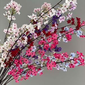 Branches de fleurs de cerisier artificielles Pingping, fleurs en soie, longue durée, décoration de la maison, décoration de mariage, style chinois - Product Image 1