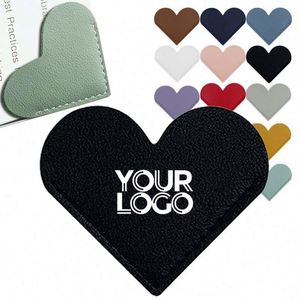 Marcapáginas de Cuero Personalizado con Forma de Corazón para Promociones con Logotipo, Accesorios Bonitos para Esquinas de Páginas, Marcapáginas de PU al por Mayor - Product Image 1
