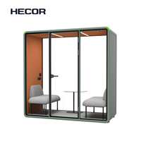 Venta al por Mayor 2.2 ㎡   Cabina de Oficina con Mesa Compacta de Laminado para Reuniones y Colaboración Cara a Cara