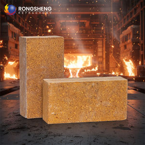 Ladrillo Refractario de Magnesio de Alta Temperatura, Excelente Resistencia a la Escoria, Ladrillos de Magnesia Sinterizada para Revestimiento de Hornos de Acero - Product Image 1