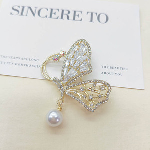 Nouvelle Collection 2026 : Broche de Luxe en Strass et Zircon pour <span class=keywords><strong>Femme</strong></span> – Motifs Fleur, Papillon, Cygne – Bijou de Poitrine et Épingle de Revers - Product Image 5