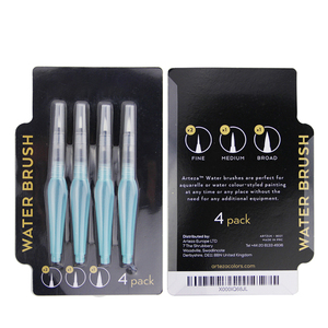 Poignée en <span class=keywords><strong>plastique</strong></span>, stylo fontaine, art, peinture artistique, blanc, bout rond, peinture en nylon, aquarelle, stylo à <span class=keywords><strong>eau</strong></span>, 2 ou 4 pièces - Product Image 2