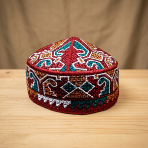 <b>Plain</b> Cotton Open Knit Turkish Muslim Islamic Kufi Hat Ajwa Impex AI-9413 - Product Image 3