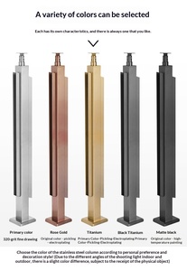 Ringhiera in Vetro Moderna Personalizzata con Corrimano in Acciaio Inossidabile - Product Image 6